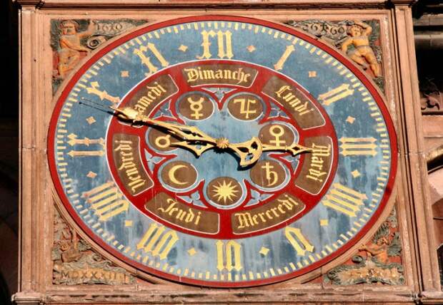 Часть механизма Страсбургских часов. | Фото: forum.watch.ru.