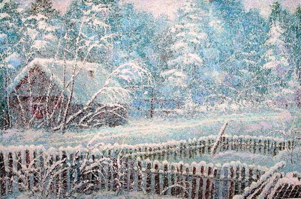 Зима в деревне. Автор: А.Лоскутов.