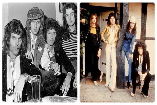 До Queen Меркьюри был участником нескольких групп. Позже он стал ведущим певцом группы Smile, в которую входили Роджер Тейлор и Брайан Мэй. И которая была сформирована еще в 1970-х годах. Когда в 1971 году в группу пришел басист Джон Дикон, Фредди наконец предложил изменить название на "Queen". Соответственно, логотип группы был разработан как герб королевы.
