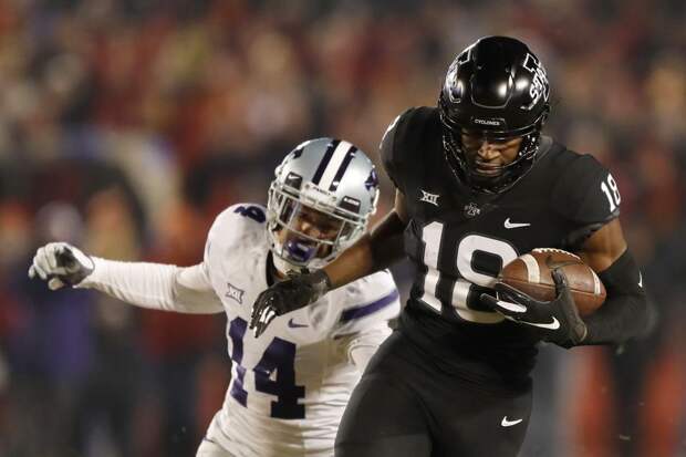 Iowa State wide receiver Hakeem Butler has ideal size and is a willing blocker, which could help him in the NFL Draft. (AP Photo | Charlie Neibergall)