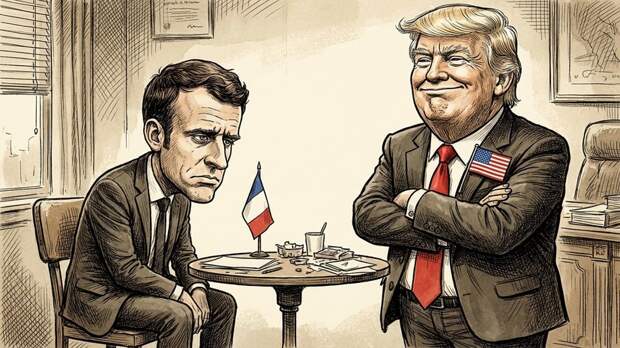 «До сих пор восстанавливается после удара в челюсть»: Трамп с издёвкой прокомментировал отношения Макрона с женой