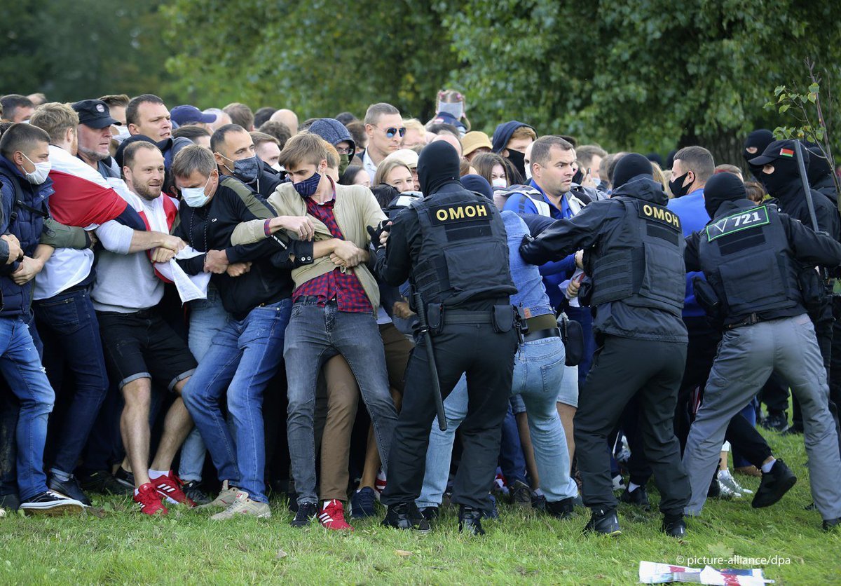 Протесты и задержания в Минске 13.09.2020