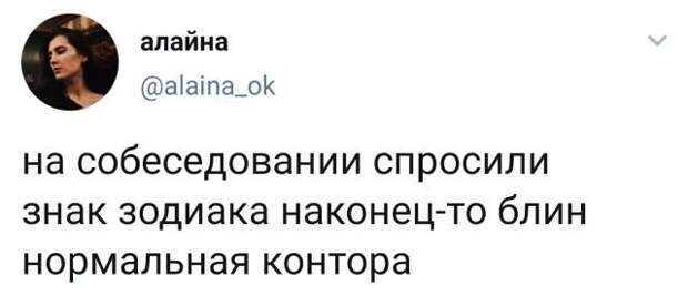твит про знак зодиака