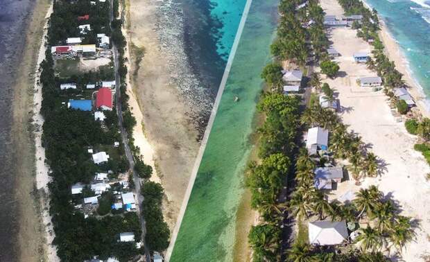 Так выглядят некоторые "жилые зоны" Тувалу