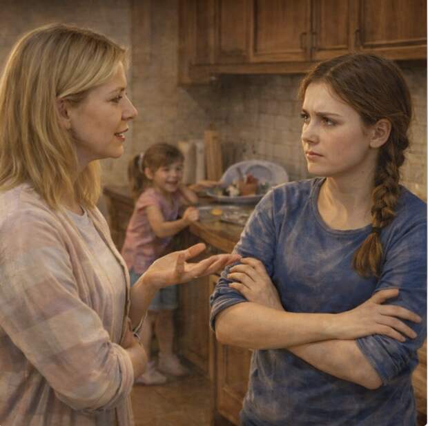 — Дочерей следует с малых лет приучать к хозяйству, им предназначено стоять у плиты, — произнесла Марине её мама