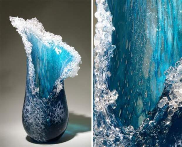 Морские волны в скульптурах Марши Блейкер и Пола ДеСоммы (15 фото)