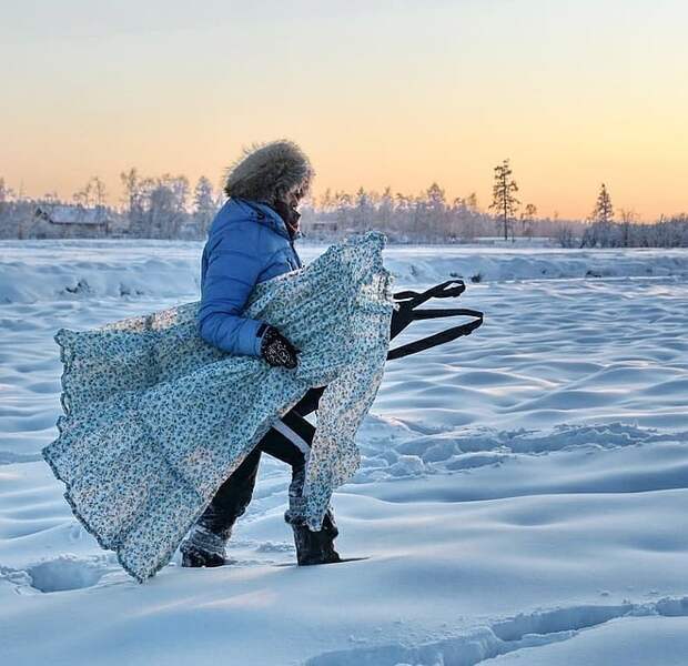 Учительница из Якутии показала, что такое настоящий мороз