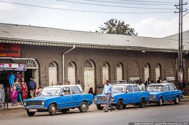 Эфиопское такси. ВАЗ-2101 ваз 2101, такси, эфиопия