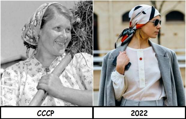 Косынка из категории практичных вещей перешла в разряд модных