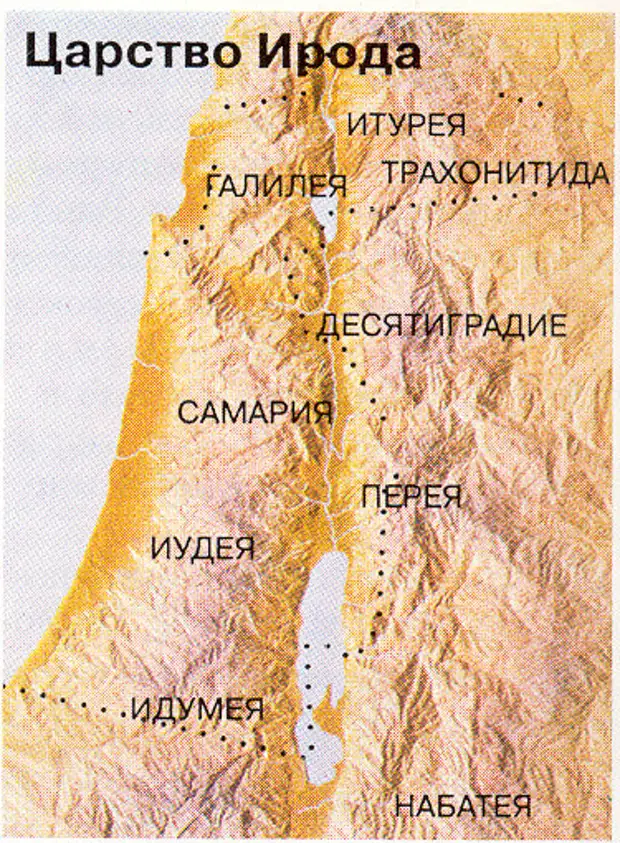 Карта древней иудеи