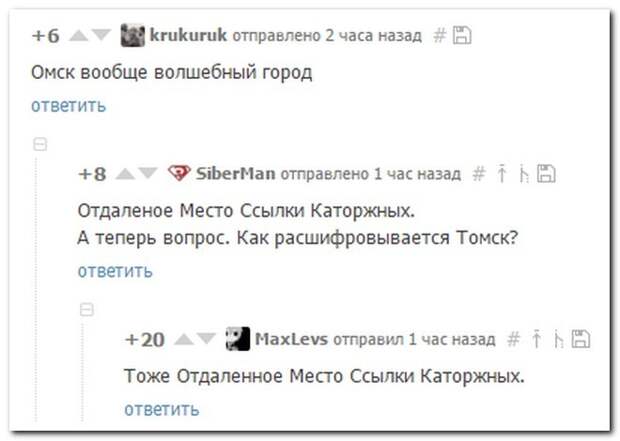Лучшие комментарии прошедшей недели