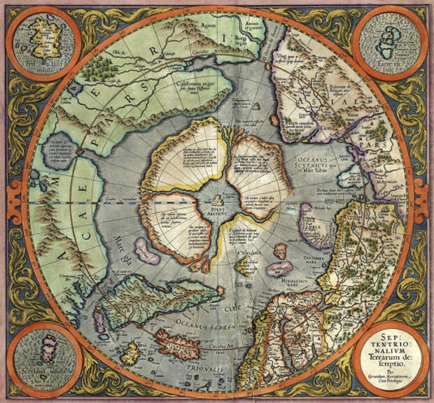 Карта, составленная Герхардом Меркатором