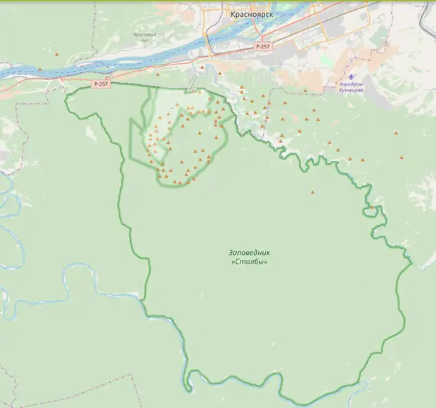 Столбы на карте. Карта заповедника столбы Красноярск. Заповедник столбы Красноярск границы. Заповедник столбы на карте Красноярского края. Национальный парк Красноярские столбы на карте.