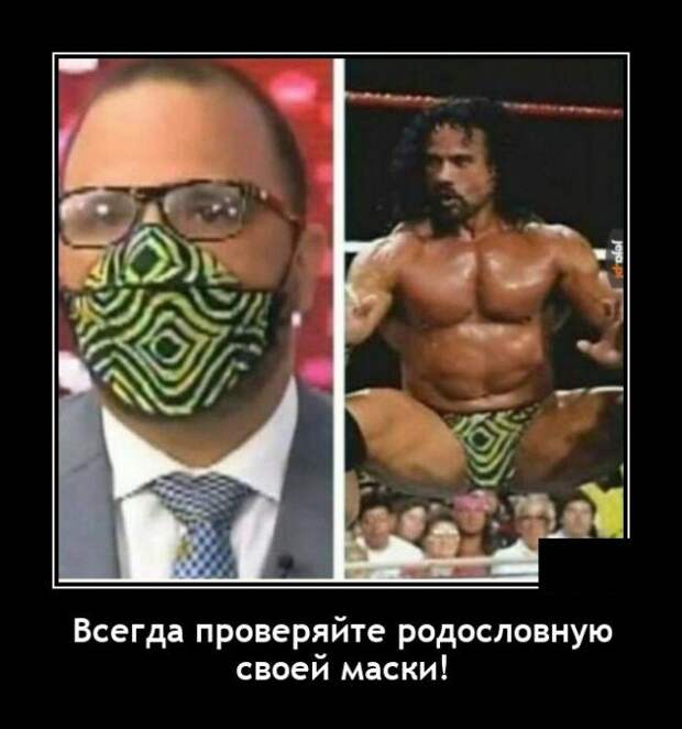Демотиватор про маски