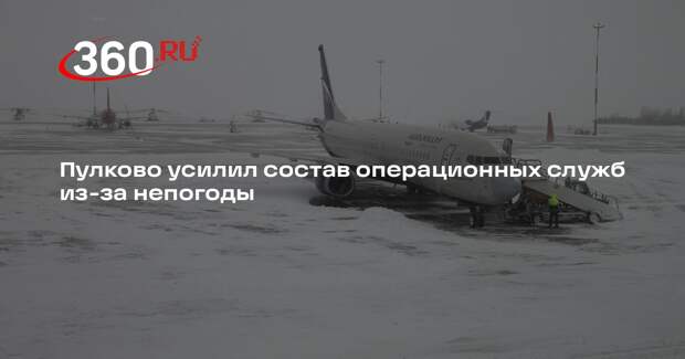 Пулково усилил состав операционных служб из-за непогоды