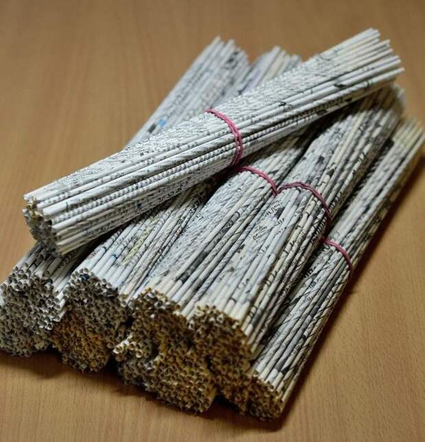 Плетение из газетных трубочек для начинающих