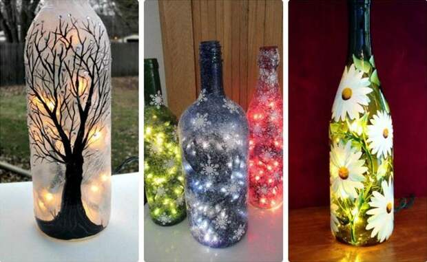 Что делать со стеклянными бутылками после праздников: 25 крутых идей, которые преобразят интерьер