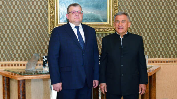 Раис Татарстана встретился с главой Погрануправления ФСБ по Саратовской и Самарской областям Юрием Урвановым