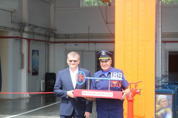 Новую пожарную часть торжественно открыли в селе Новая Слобода Большеболдинского округа
