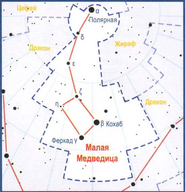 Карта неба большая медведица и малая медведица