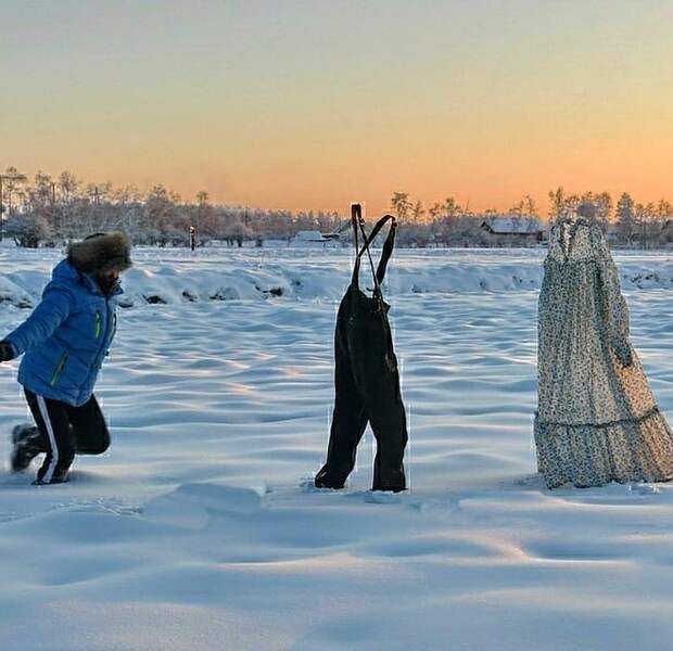 Учительница из Якутии показала, что такое настоящий мороз