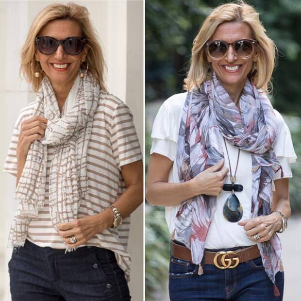 watch the video and see my favorite ways to tie a scarf