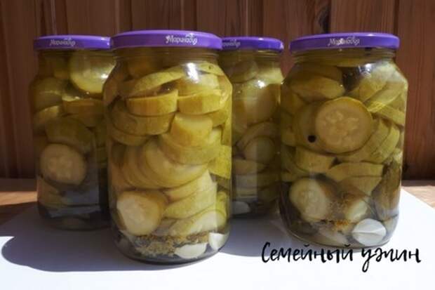 Маринованные кабачки на зиму без особых усилий