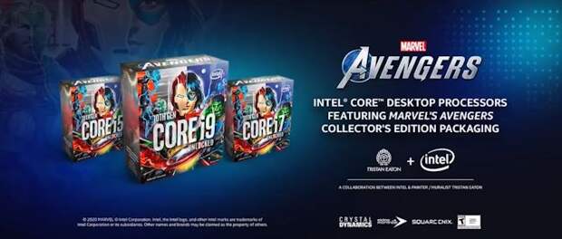 Intel представила процессоры Marvel's Avengers Collector's Edition Packaging