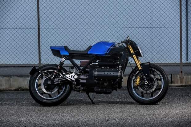 RW Motorcycles: кафе рейсер BMW K100 Blue Moon