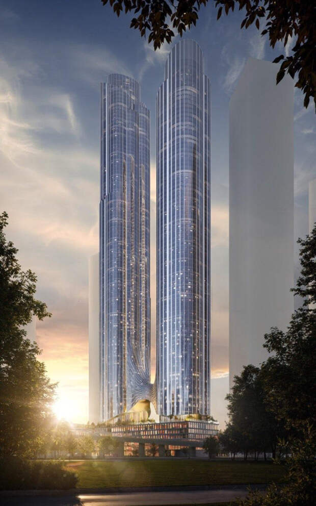 Новый небоскреб в Москве