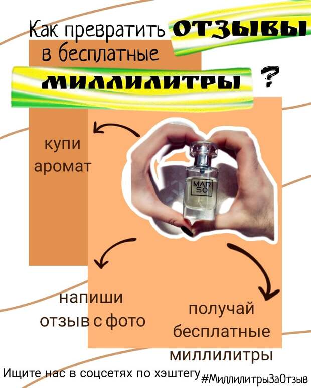 (✿◠‿◠)Превратите свои отзывы в бесплатный парфюм