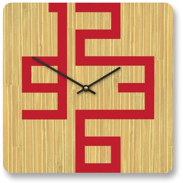 10in Корнелл Bamboo Современные настенные часы