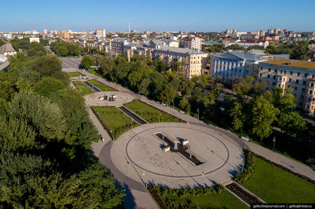 Астрахань с высоты Площадь Ленина