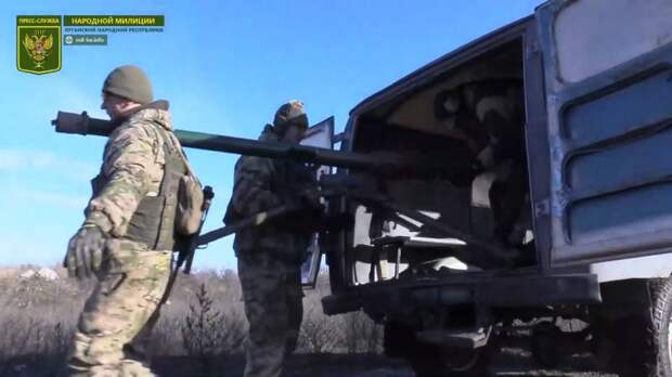 Безоткатное орудие Б-10 в Народной милиции ЛНР