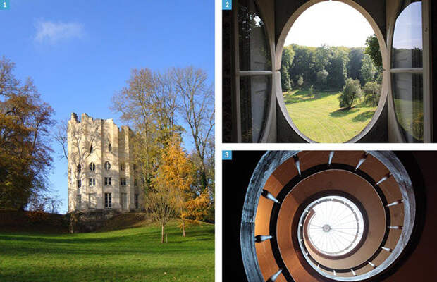 Знаменитая колонна Монвиля снаружи и внутри.