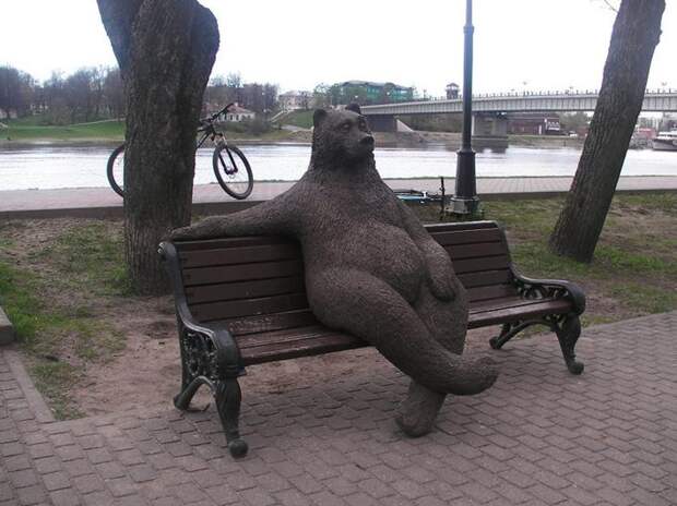 Интересные памятники и скульптуры медведей животные, история, медведи, памятники, скульптуры, факты