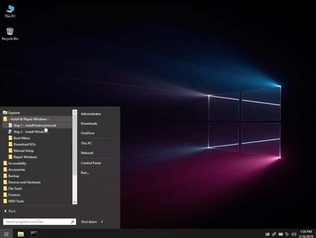 Bob.Omb's Modified Win10PEx64 recovery disc
