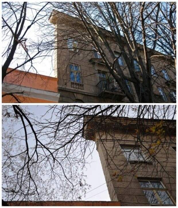 Дом-стена в Одессе, построенный в 1937 году архитекторами Минкусом и Шаповаленко (Украина). Домстена в Одессе построенный в 1937 году архитекторами Минкусом и Шаповаленко Украина