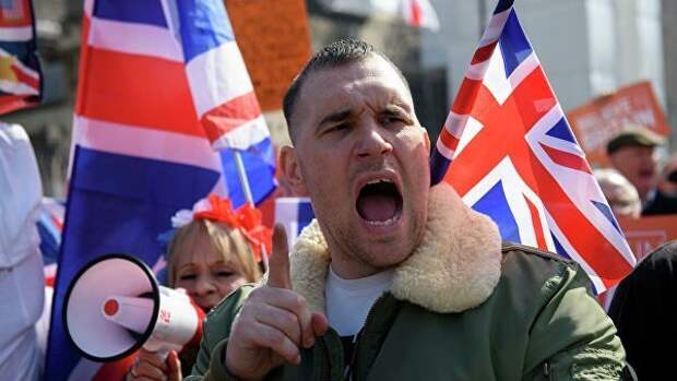 Участники акции сторонников Brexit в Лондоне. 29 марта 2019