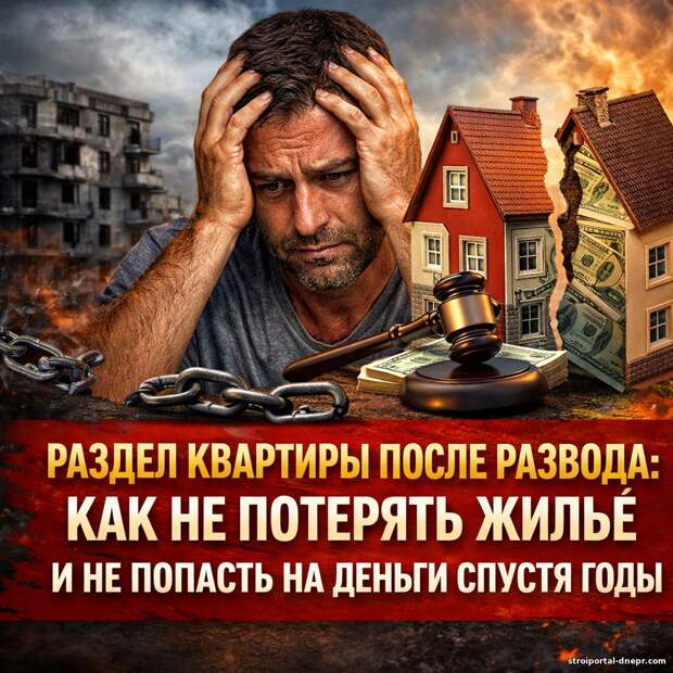Раздел квартиры после развода: как не потерять жильё и не попасть на деньги спустя годы