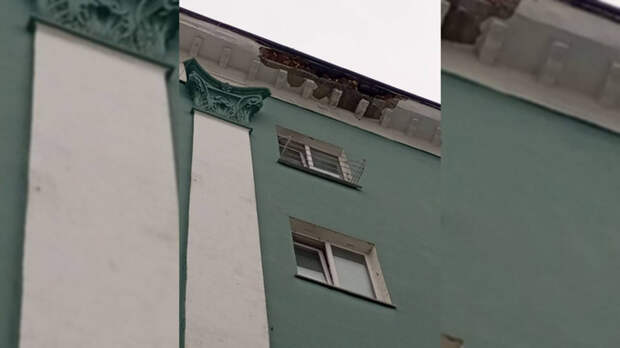 Фасад дома на Брестской может обрушиться на жителей Барнаула