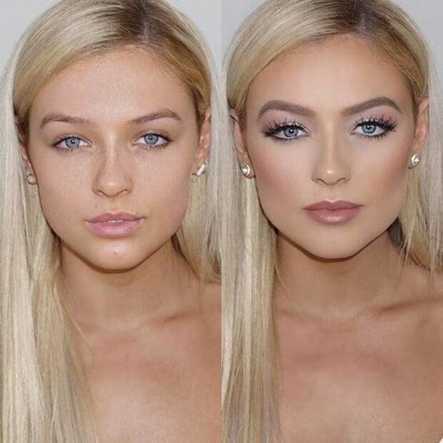 макияж до и после фото 6