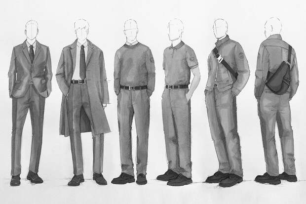 Эскиз формы для «Пари Сен-Жермен»