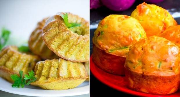 кексы из кабачков и зелени