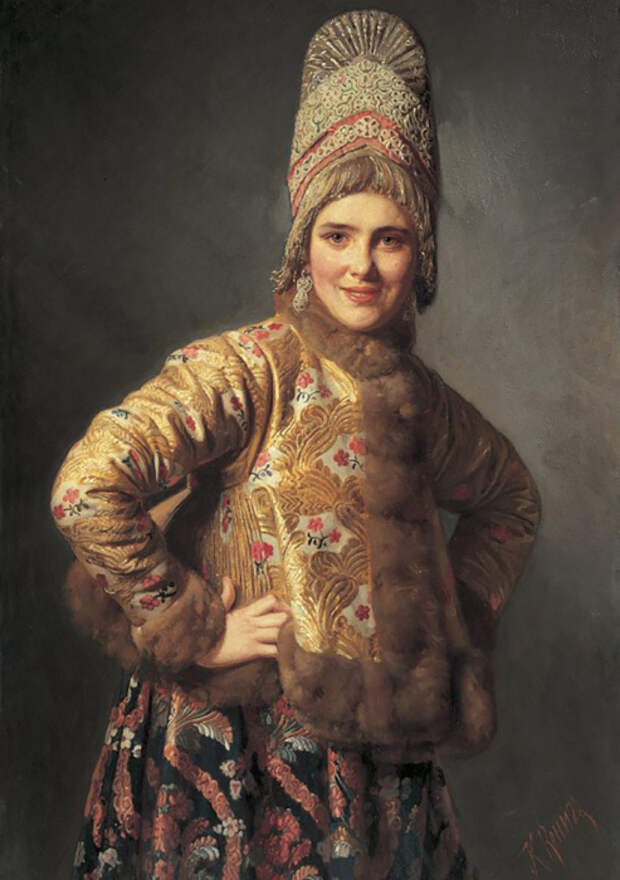 К. Вениг, Русская девушка, 1889 К. Вениг, Русская девушка, 1889