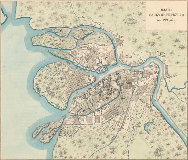 1799 год СПб, древние карты, карты, карты Питера, редкие карты, санкт-петербург