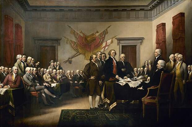 Презентация текста декларации независимости США.