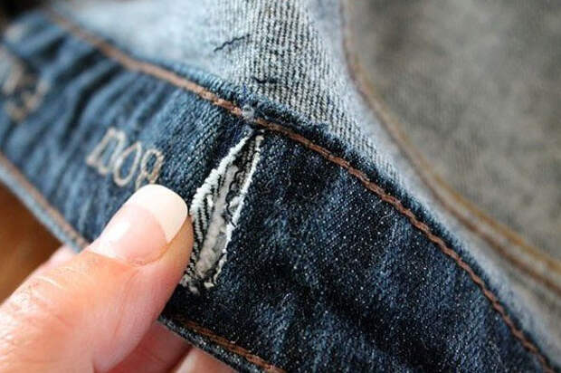 Как просто и легко ушить джинсы в поясе...