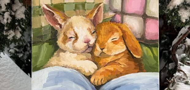 Мастер-класс по живописи маслом «Пусть тебе приснится розовая птица»