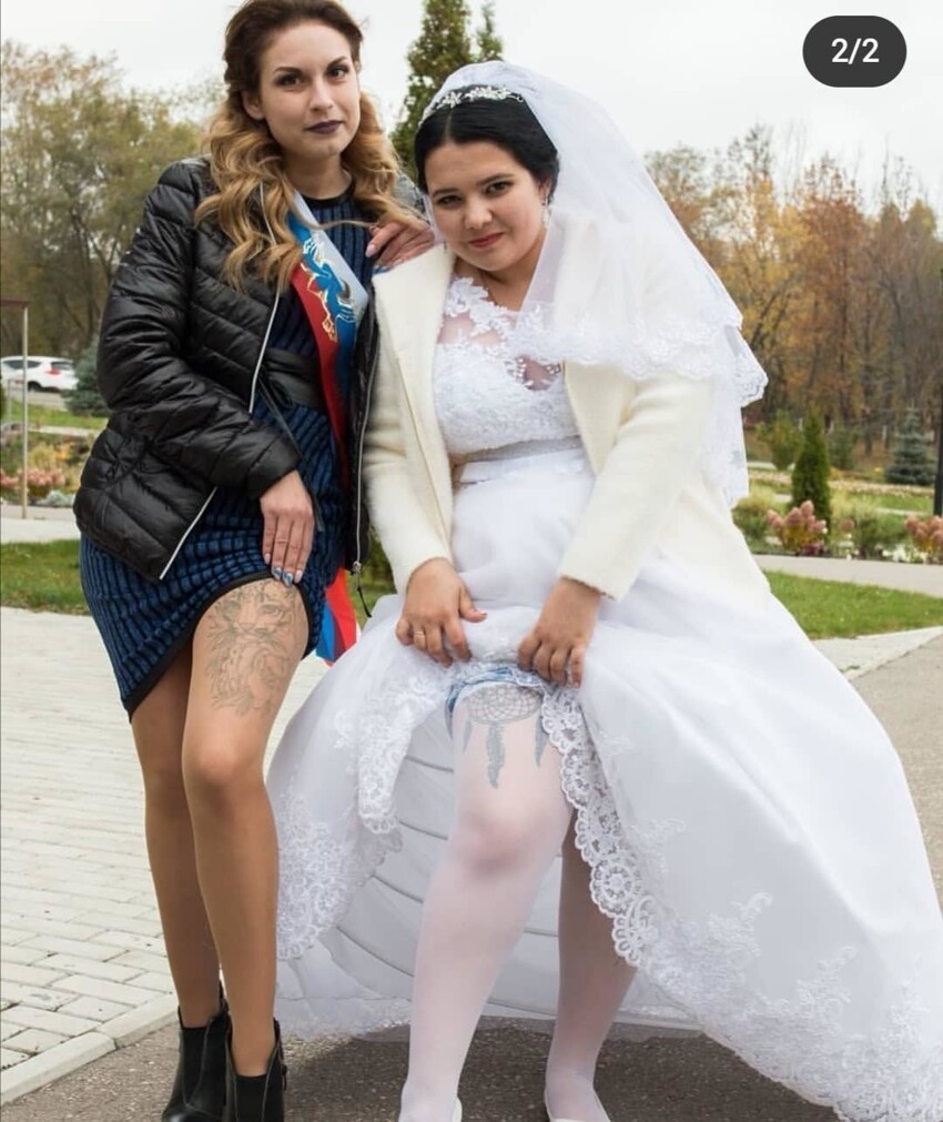 Невесты, которые не прочь похвастать ножками Невесты, которые не прочь похвастать ножками